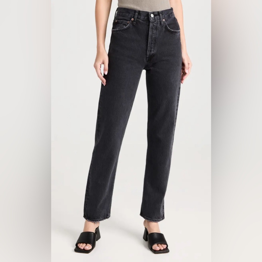 90s Pinch Waist High Rise Straight Jeans